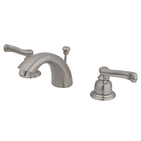 Kingston Brass KB958FL Mini-Widespread Bathroom Faucet, Brushed Nickel KB958FL